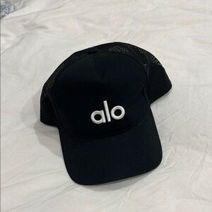 Alo Black Mesh Trucker Hat